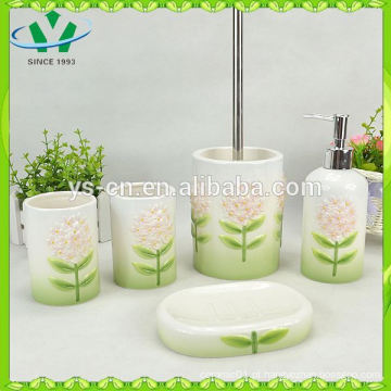 YSb50026-05 Floral Matching Bathroom Set cerâmica